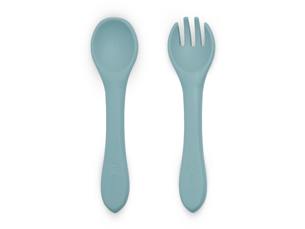 Silikónový Príbor Petite&Mars Take&Match Frosted Sky