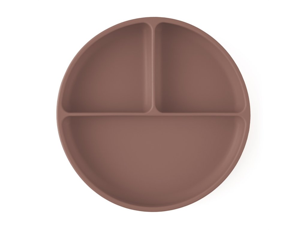 Delený silikónový tanierik Petite&Mars Take&Match Velvet Latte