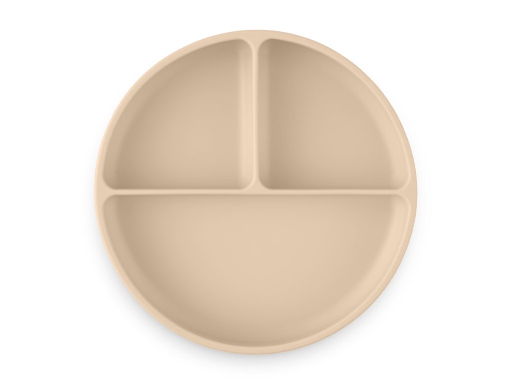 Delený silikónový tanierik Petite&Mars Take&Match Desert Sand