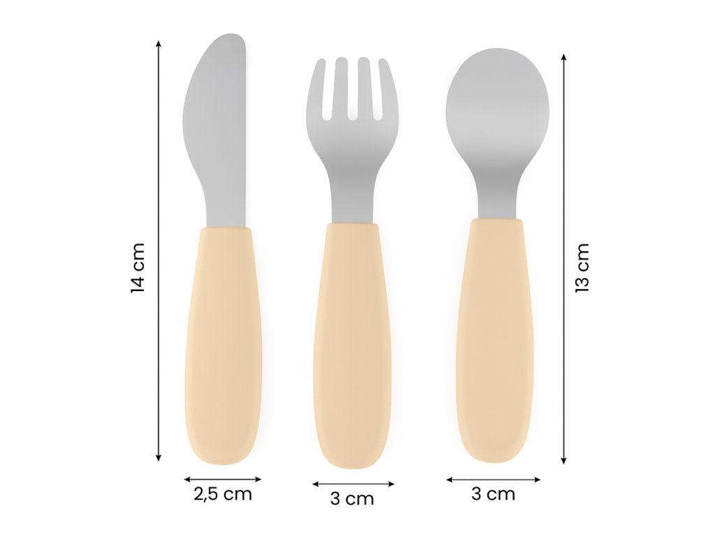 Petite&Mars nerezové príbory Take&MatchDesert Sand