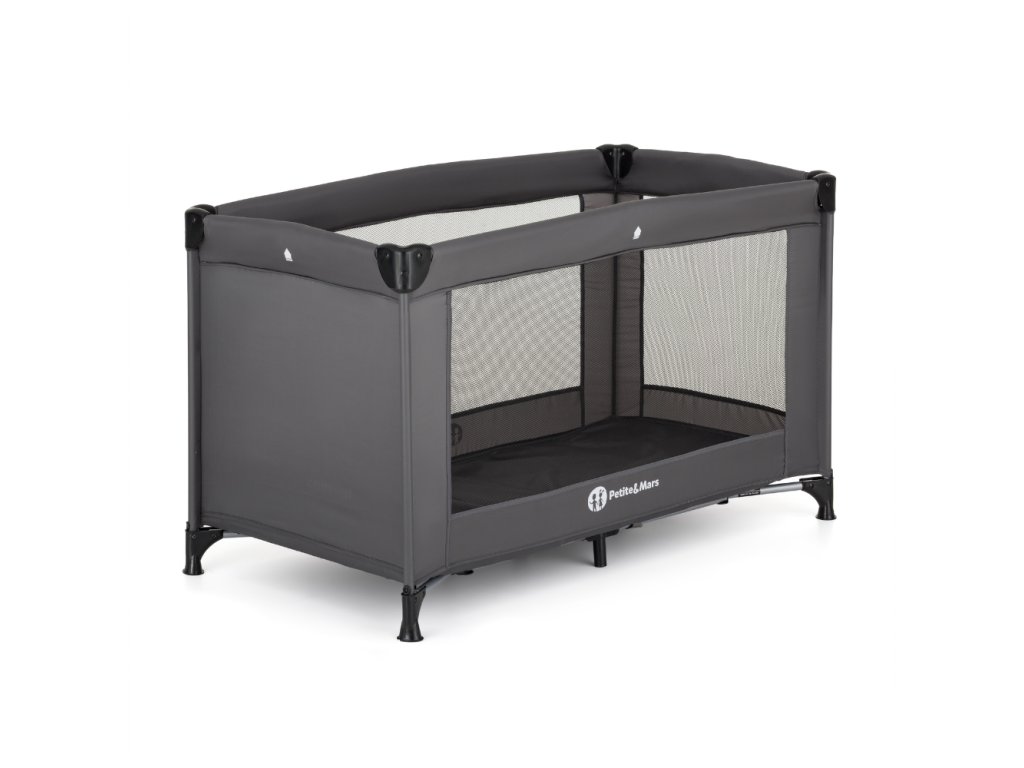 Cestovná postieľka Petite&Mars Koot Lite Dark Grey
