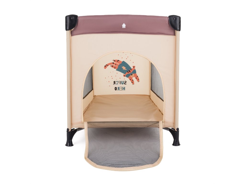 Cestovná postieľka Petite&Mars Koot Tiger Super Hero