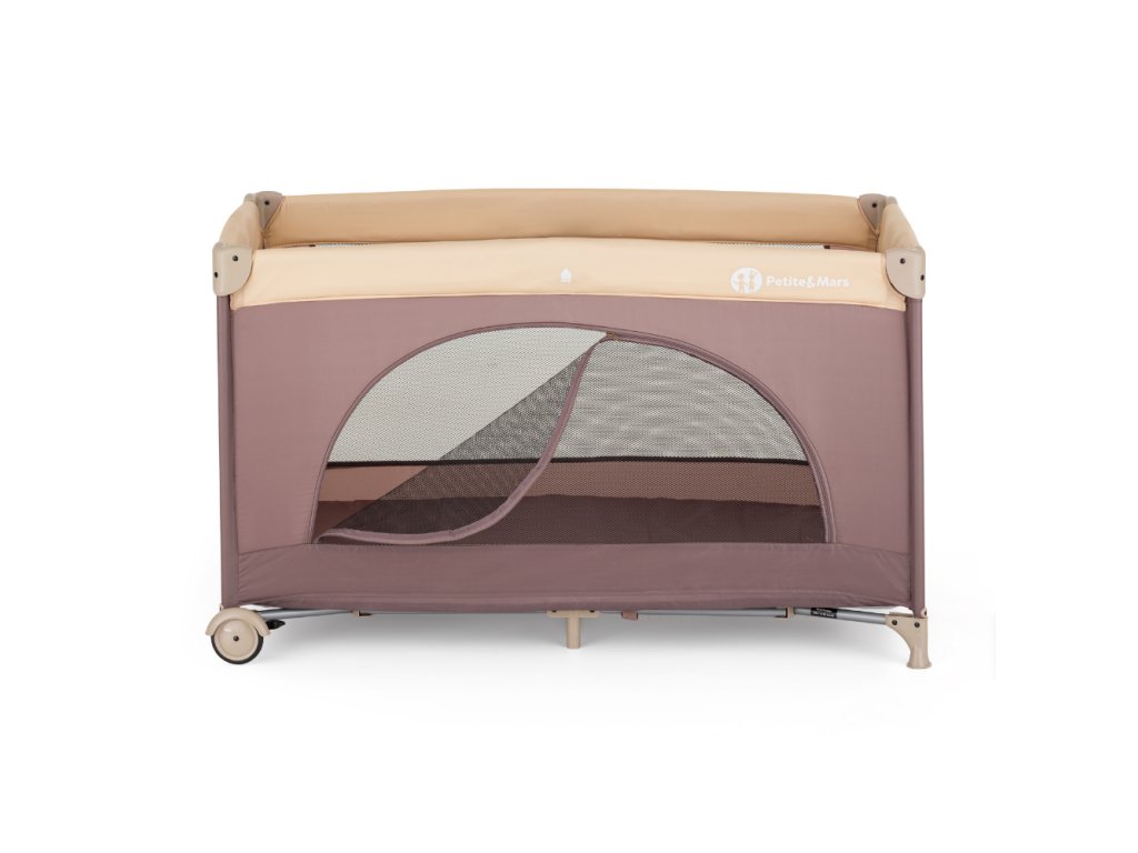 Cestovná postieľka Petite&Mars Nyja Elegant Dreamlines Mocha