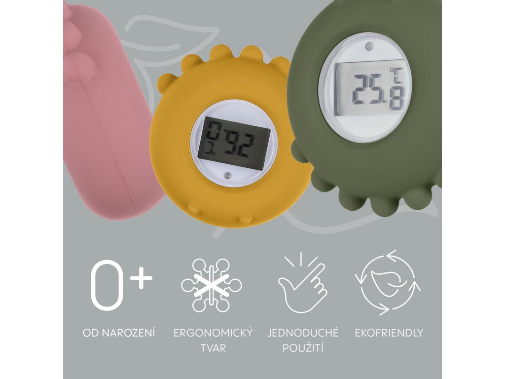 Zopa silikónový digitálny teplomer 2v1 Mustard Yellow vlastnosti