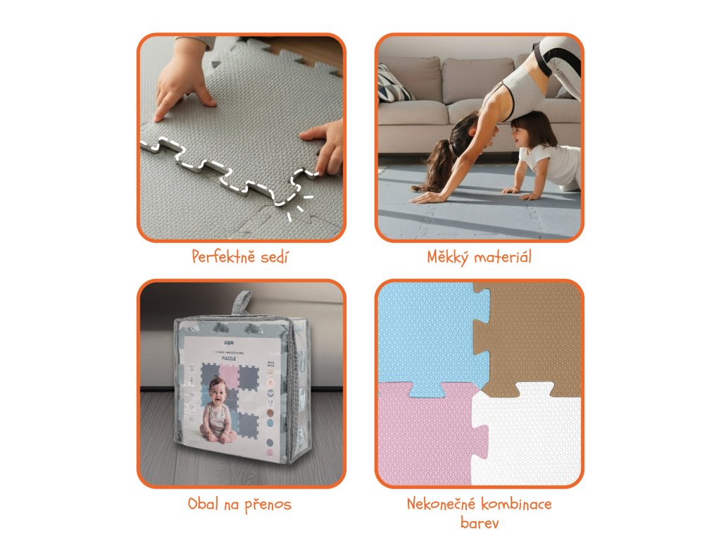 Zopa penové Puzzle na zem Forest | 9 kusov | 30x30 cm vlastnosti