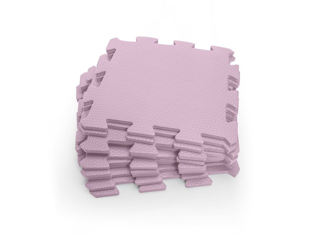 Zopa penové Puzzle na zem Sugar Pink | 9 kusov | 30x30 cm