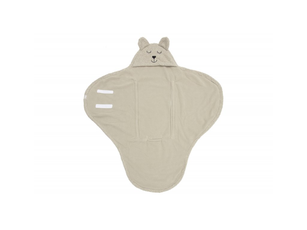 Zavinovačka Jollein medvedík Boucle Olive Green