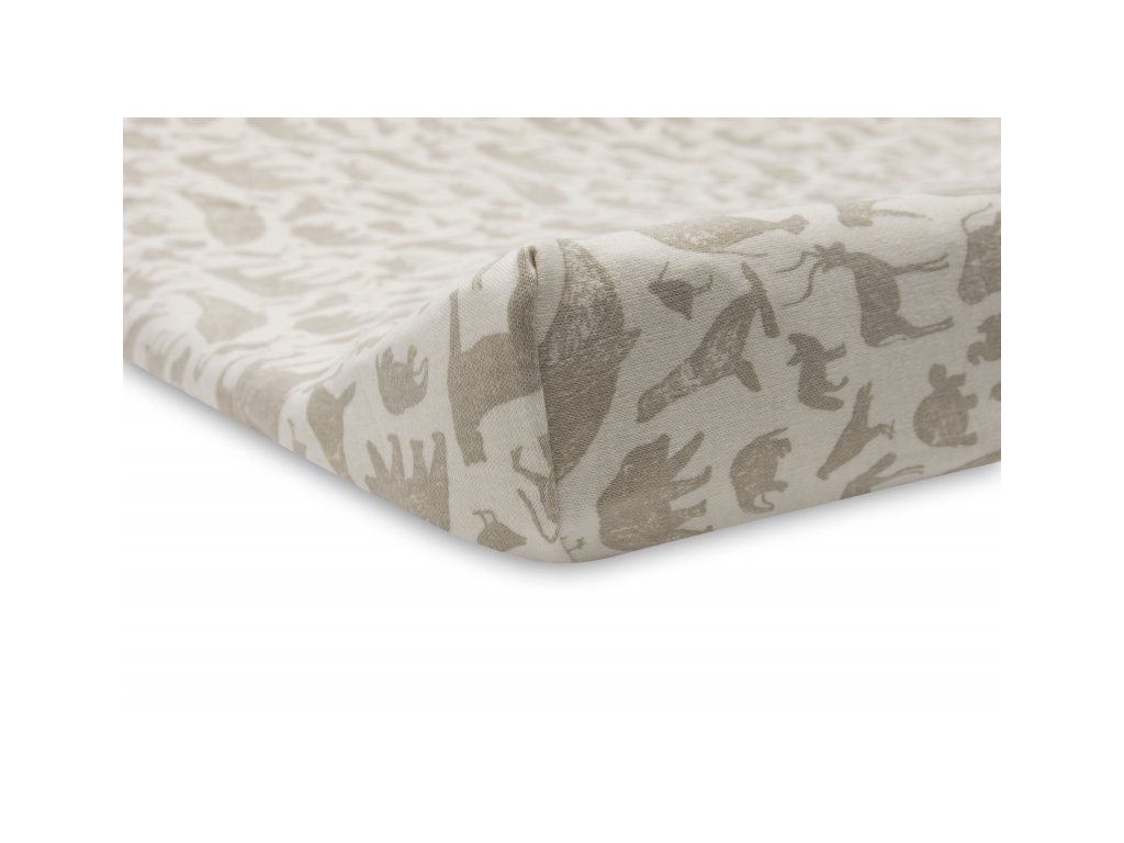 Poťah na prebaľovaciu podložku Jollein Animals Nougat 50x70 cm