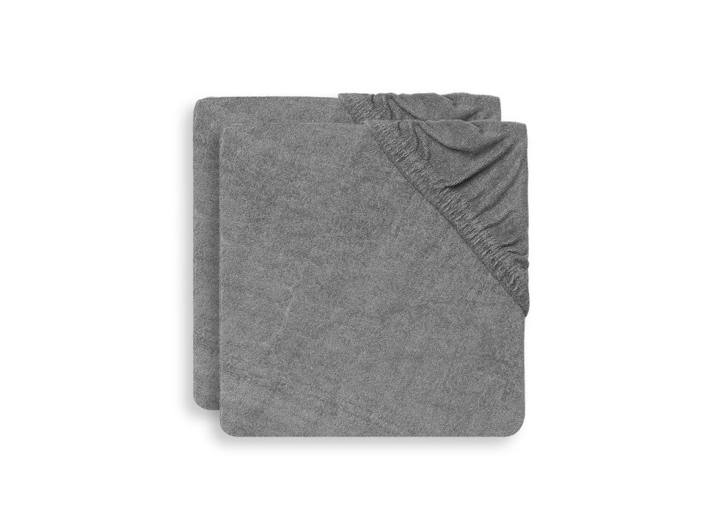 Poťah na prebaľovaciu podložku Jollein froté Storm Grey 50x70 cm 2 kusy