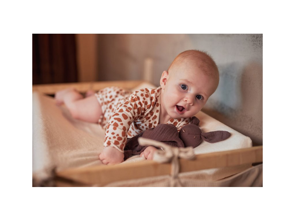 Poťah na prebaľovaciu podložku Jollein froté Ivory / Nougat 50x70 cm 2 kusy