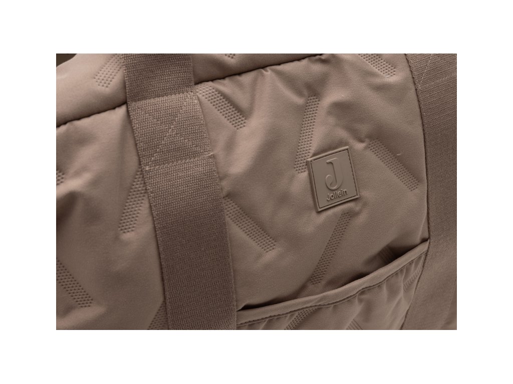 Prebaľovacia taška Jollein Embossed Lily Milky Coffee