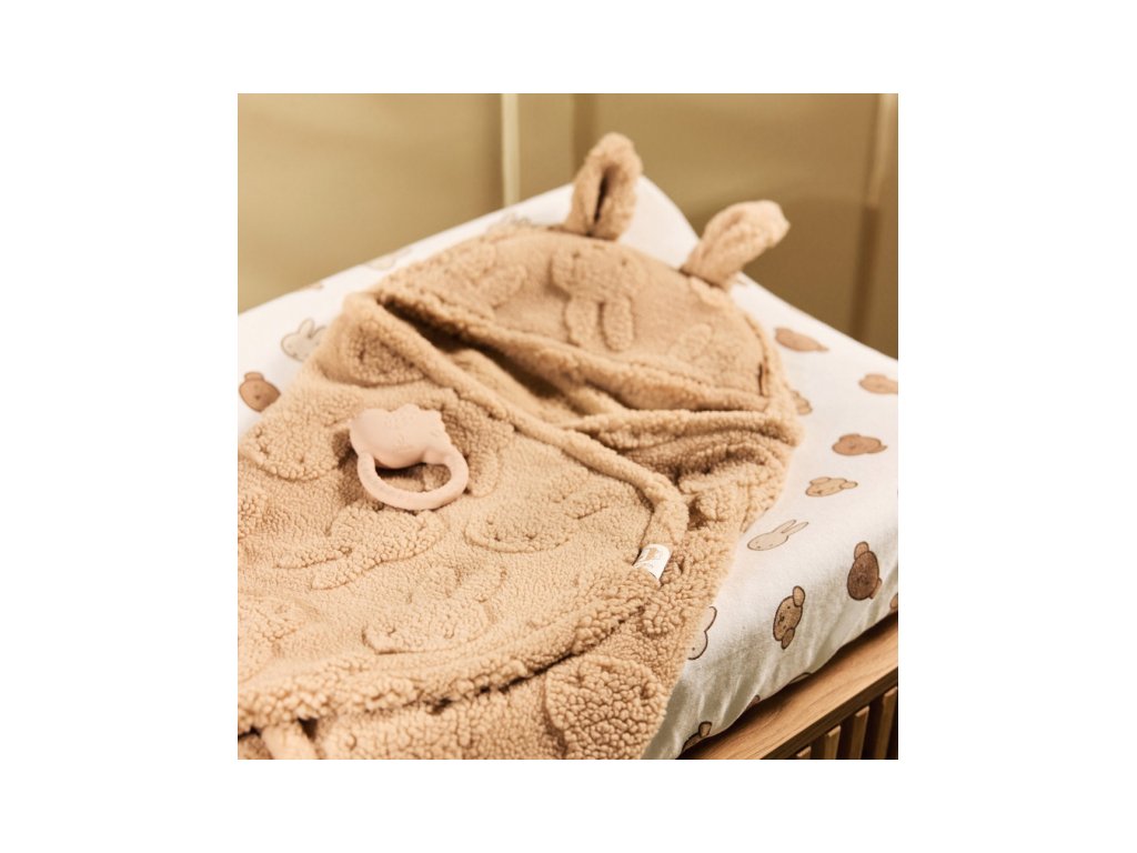 Zavinovačka Jollein Miffy Jacquard Teddy Biscuit