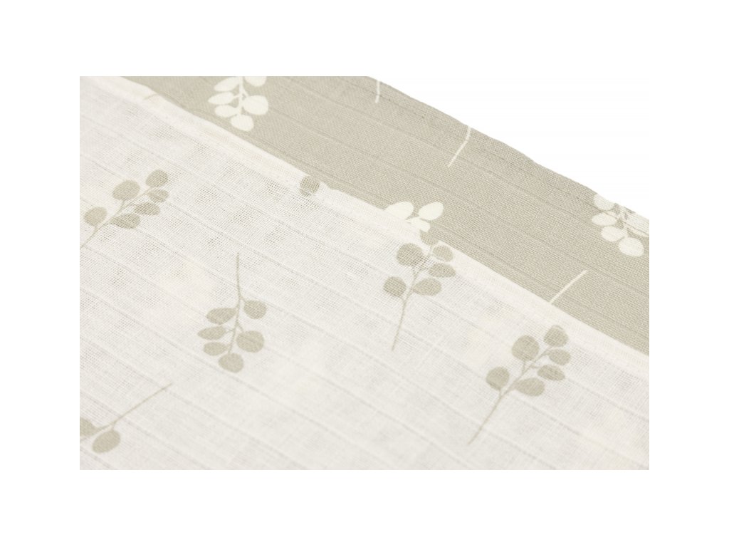 Jollein Plienky 3 ks 70x70 cm Twig Olive Green