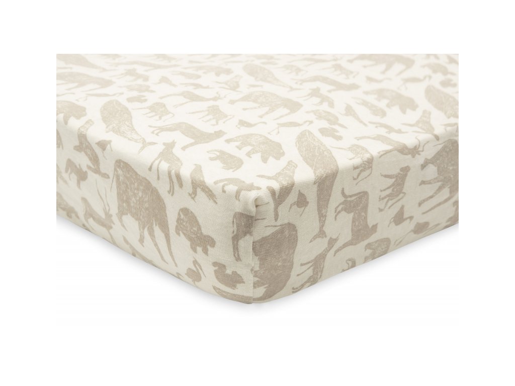 Jollein plachta 40/50 x 80/90 cm Animals Nougat