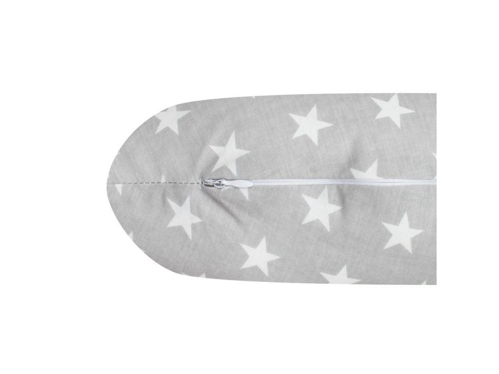 Dojčiaci vankúš New Baby Hviezdičky sivý
