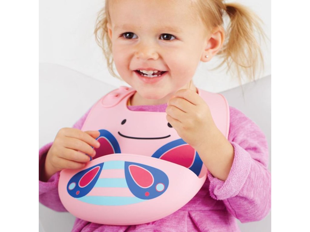 Silikónový podbradník Skip Hop Motýlik