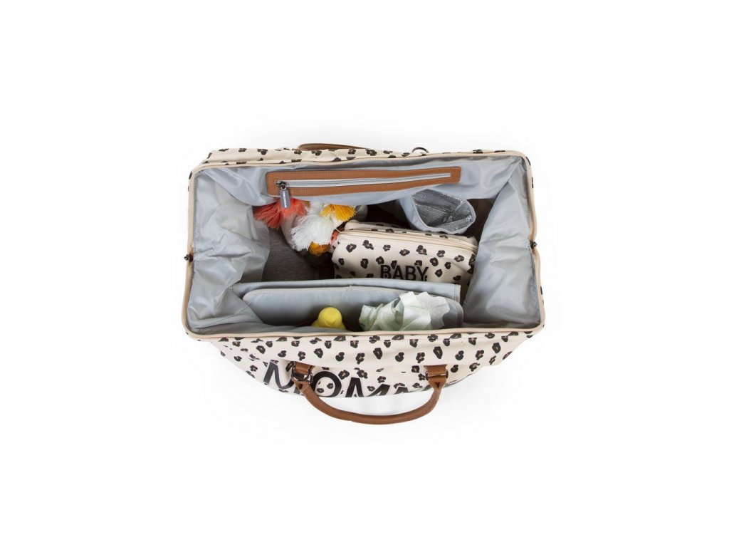 Prebaľovacia taška Mommy Bag Canvas Leopard