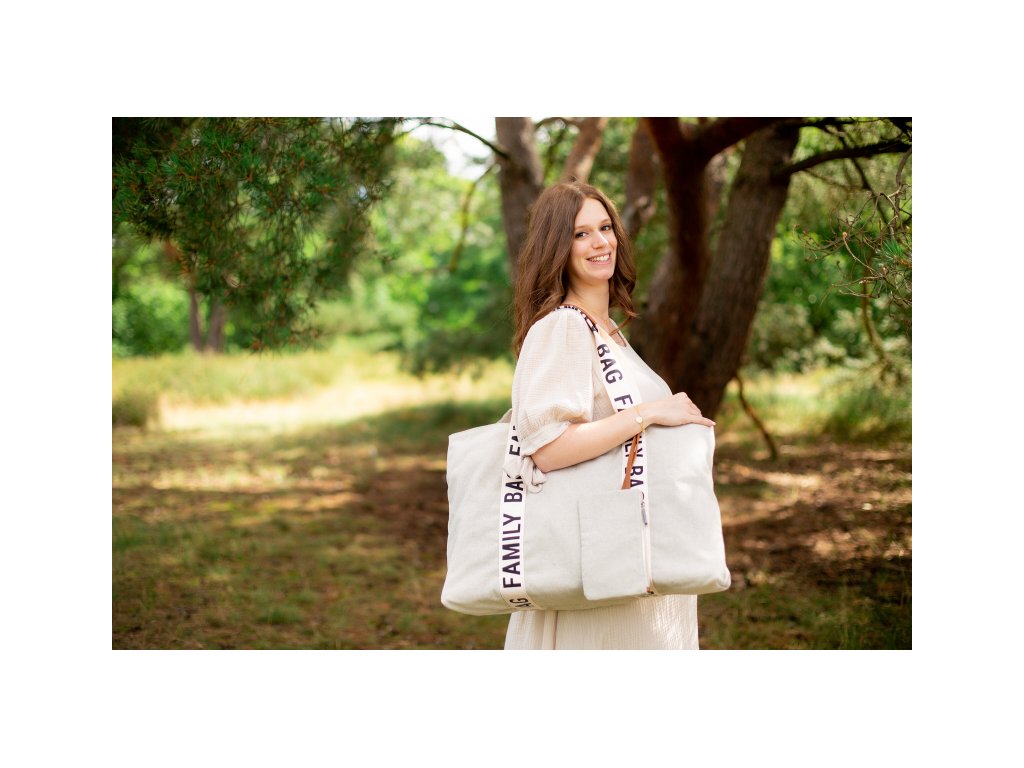 Cestovná taška Family Bag Canvas Off White