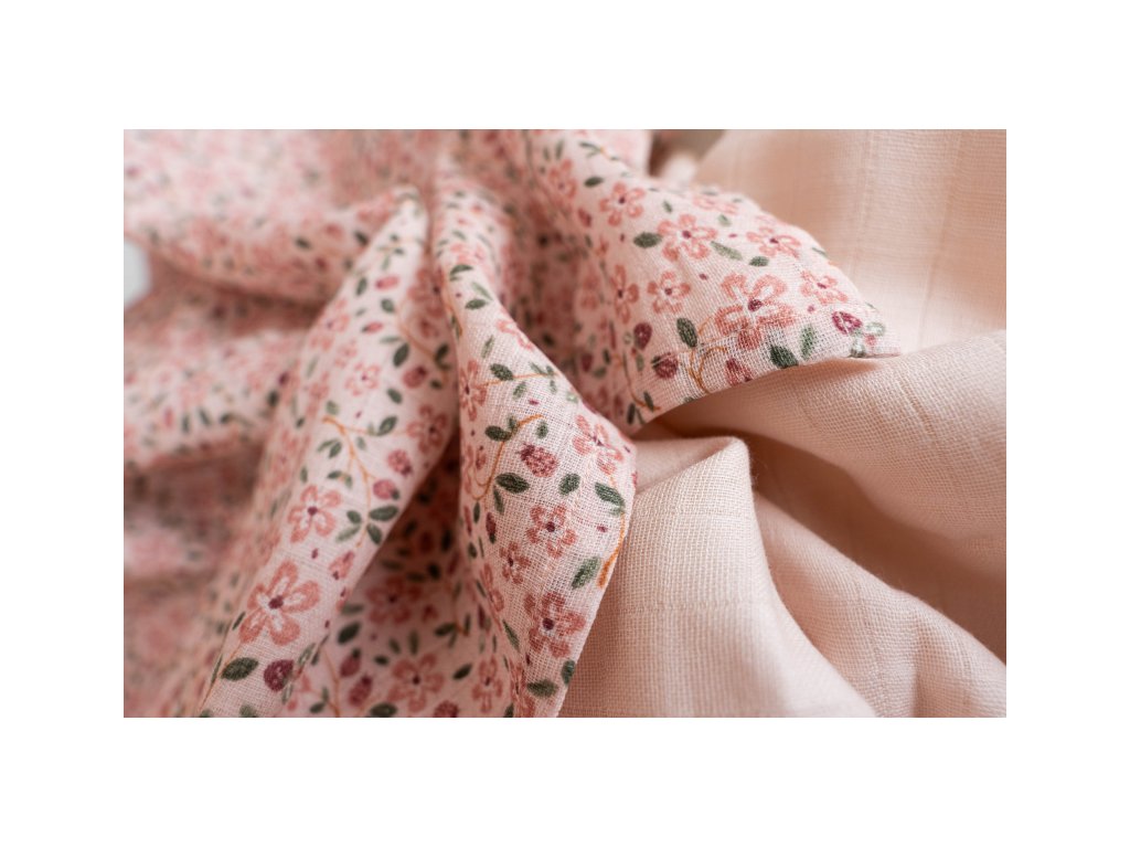 Little Dutch Plienky 70x70cm Fairy Floral & Blossom 2 ks