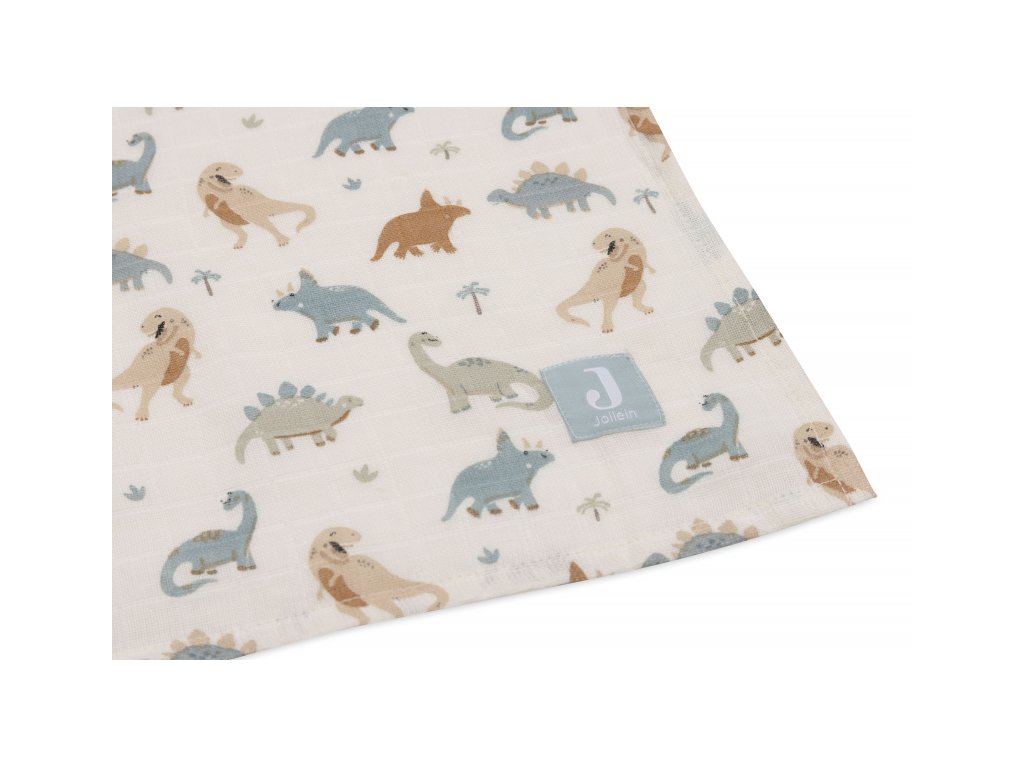 Jollein zavinovacie plienky 115x115 cm Roarsome 2 kusy