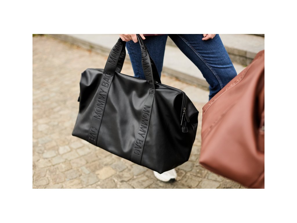 Prebaľovacia taška Mommy Bag Signature Vegan Leather Black