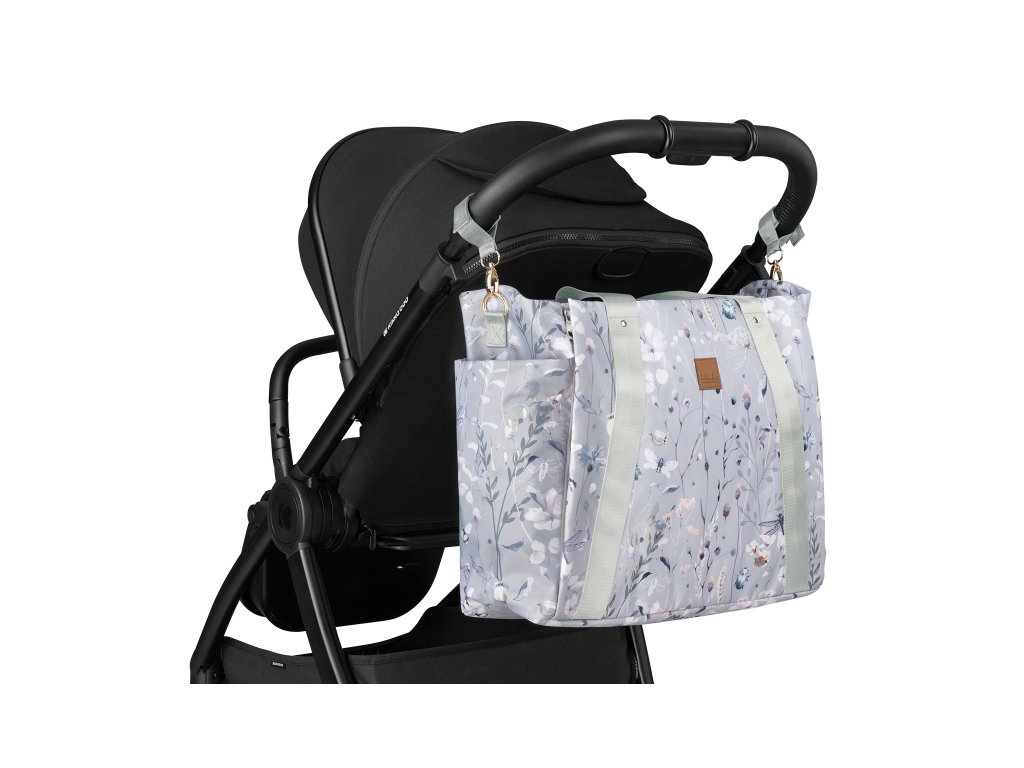 Prebaľovacia taška KikkaBoo Florence Dreamy Fields Grey