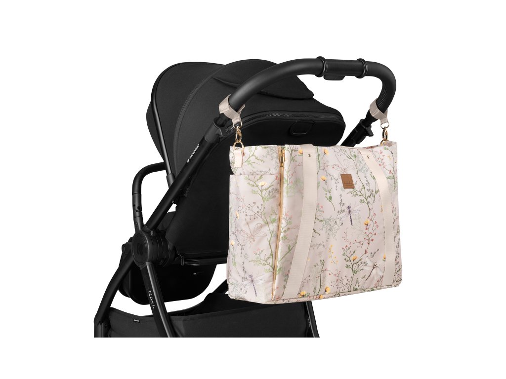 Prebaľovacia taška KikkaBoo Florence Secret Garden Beige