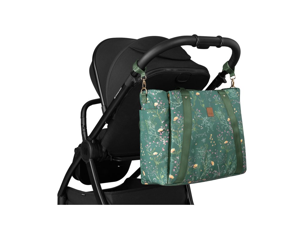 Prebaľovacia taška KikkaBoo Florence Secret Garden Green