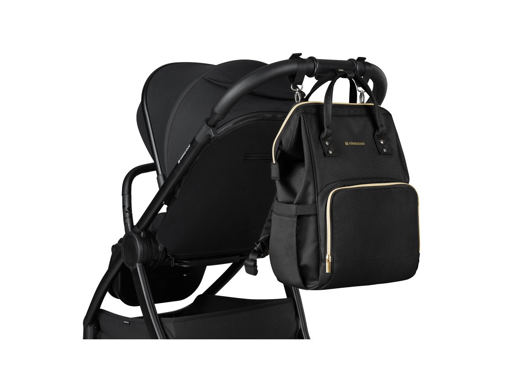 Prebaľovací batoh KikkaBoo Siena Black & Gold