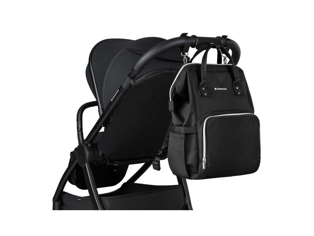 Prebaľovací batoh KikkaBoo Siena Black & Silver