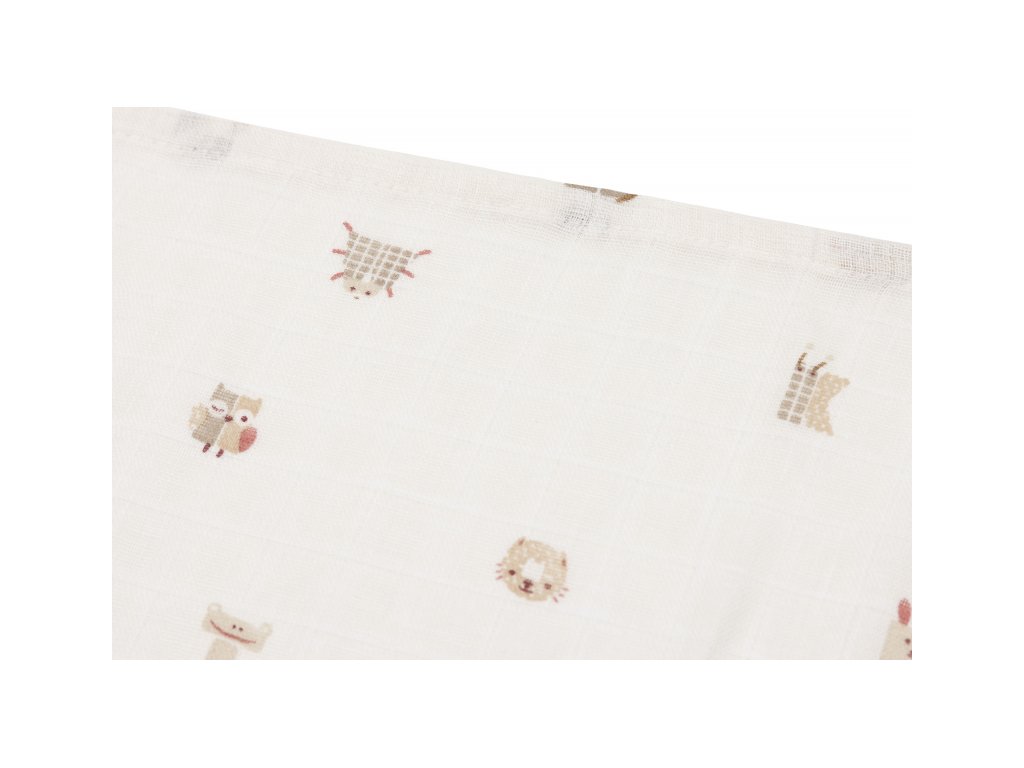 Plienky Jollein 70x70 cm Animal Friends 3 kusy