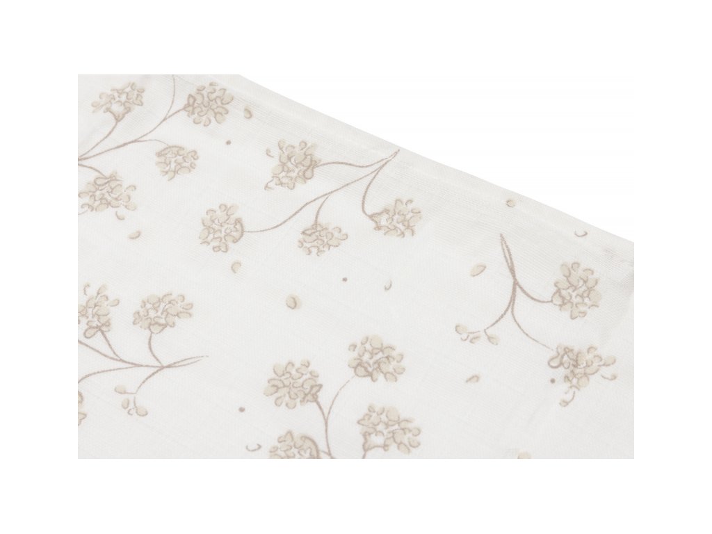 Plienky Jollein 70x70 cm Leafy Dreams 3 kusy