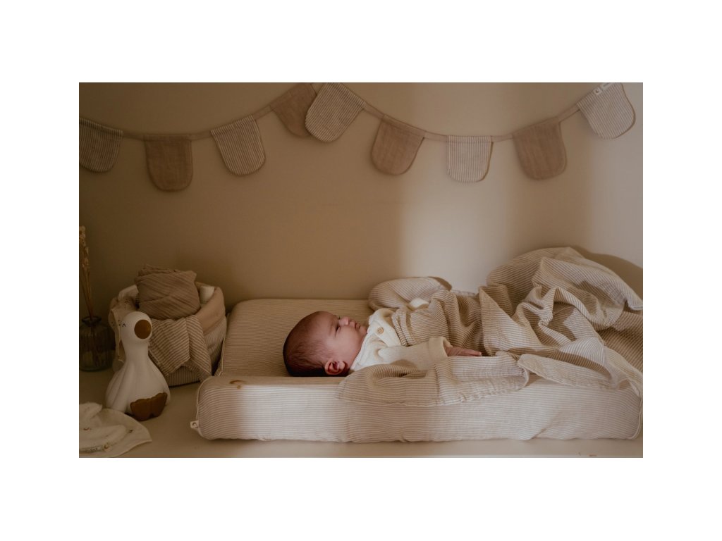 Little Dutch Plienka zavinovacia 120x120 cm Pure Soft Beige