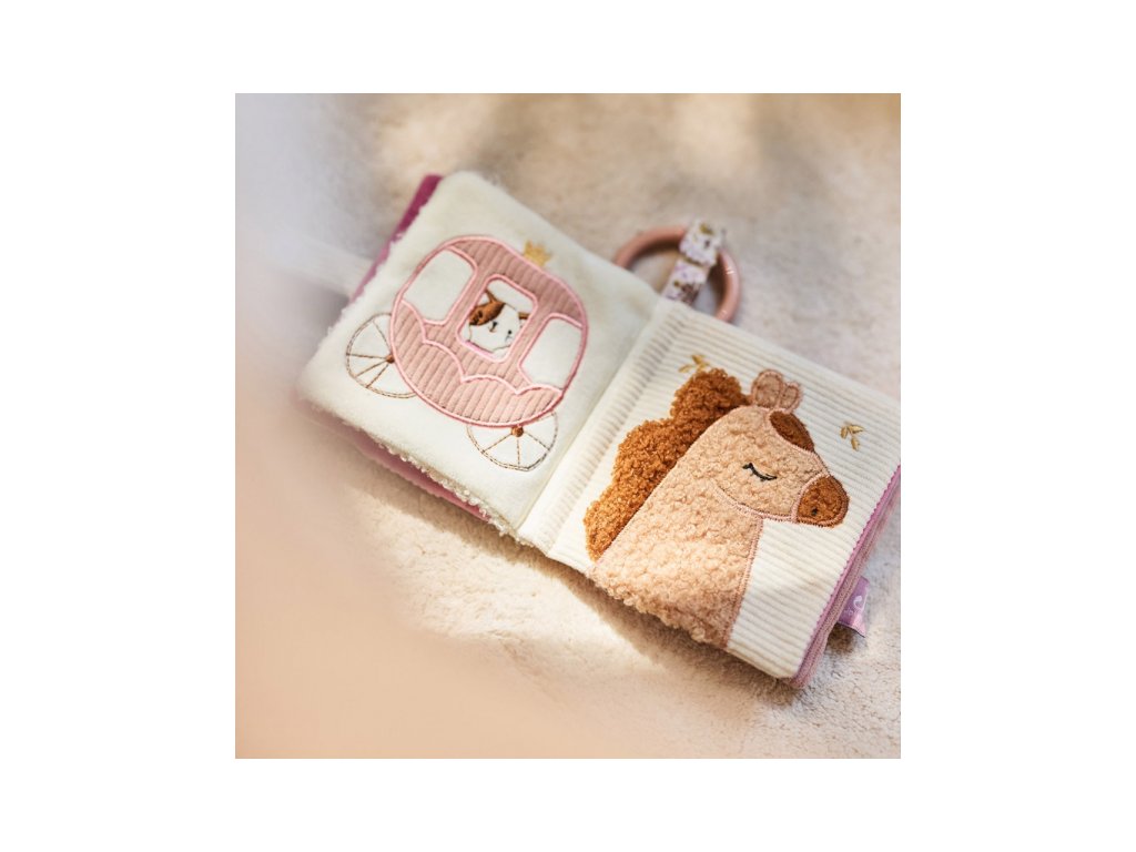 Textilná knižka s aktivitami Jollein Flower Fairies