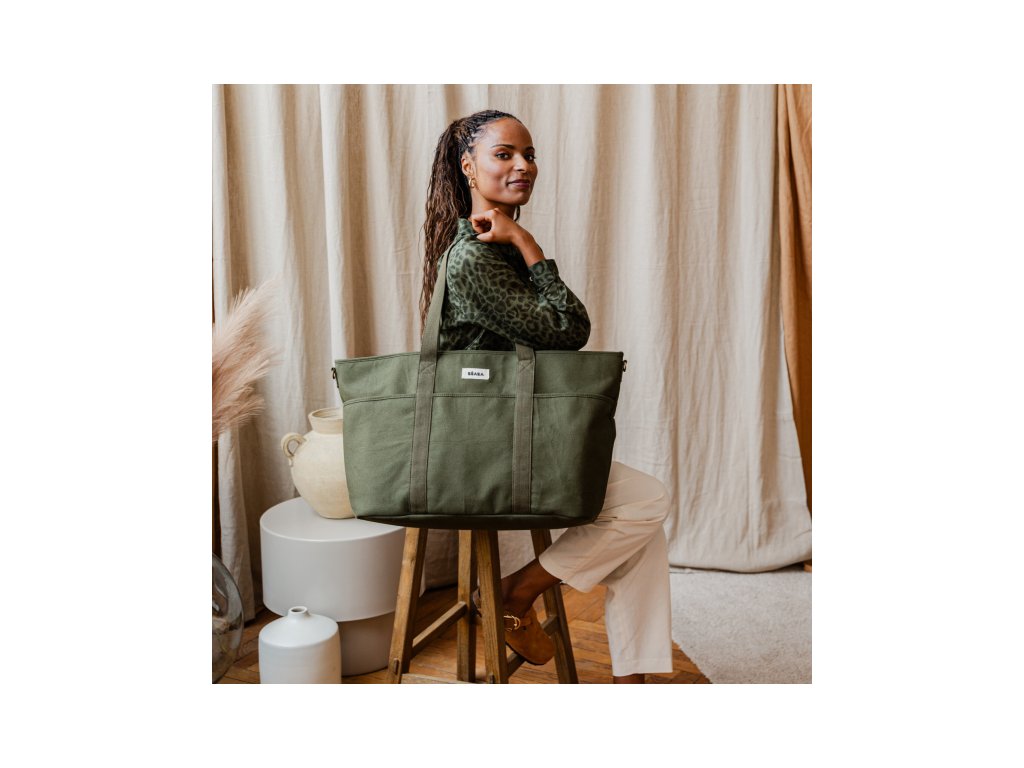 Beaba Prebaľovacia taška Madrid XXL Seagrass