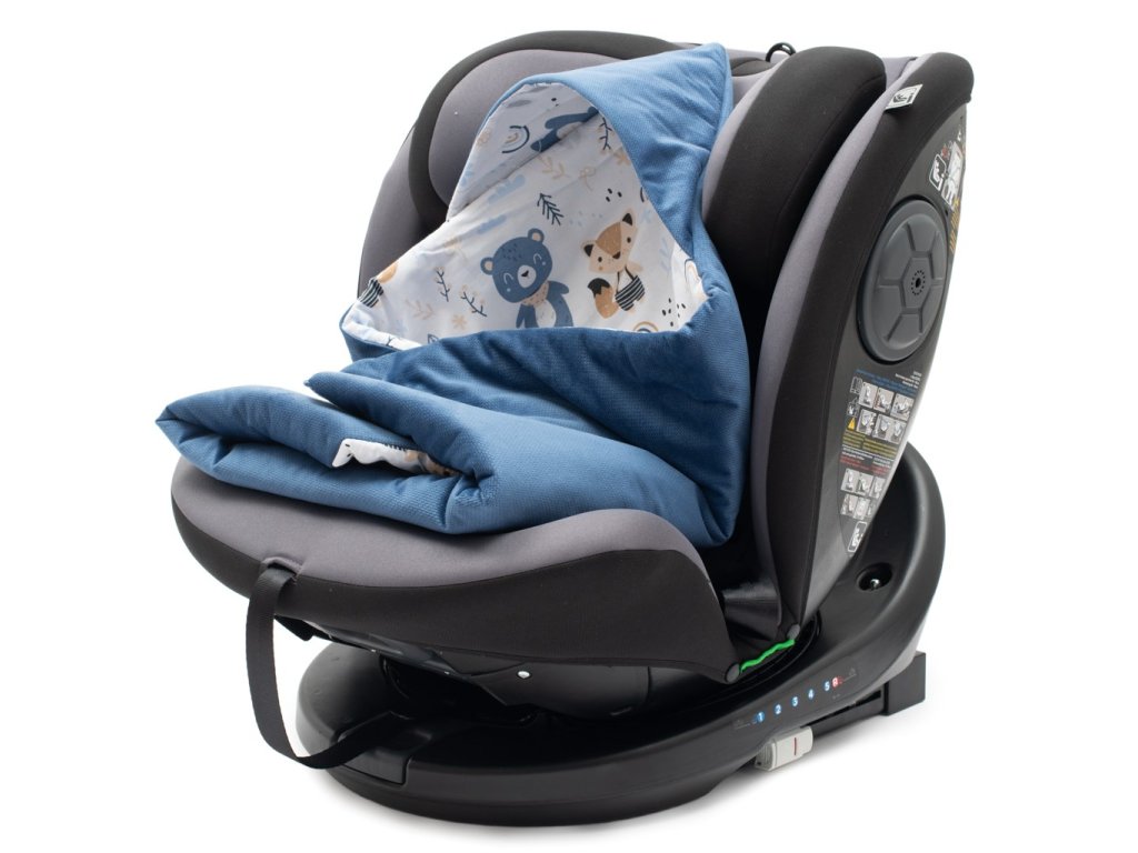 Zateplená zavinovačka do autosedačky New Baby blue