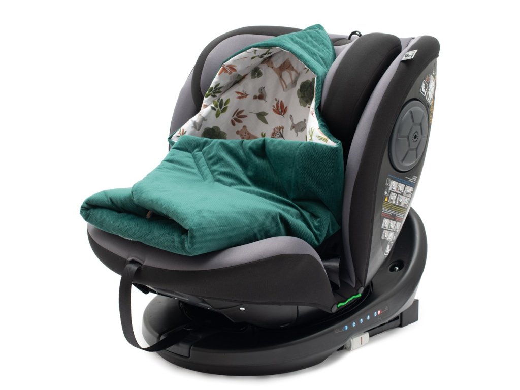 Zateplená zavinovačka do autosedačky New Baby green