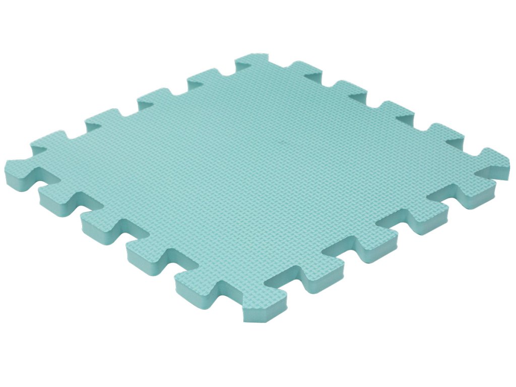 Rialto Baby Hracia podložka puzzle s okrajom Light Green 92 x 92 cm