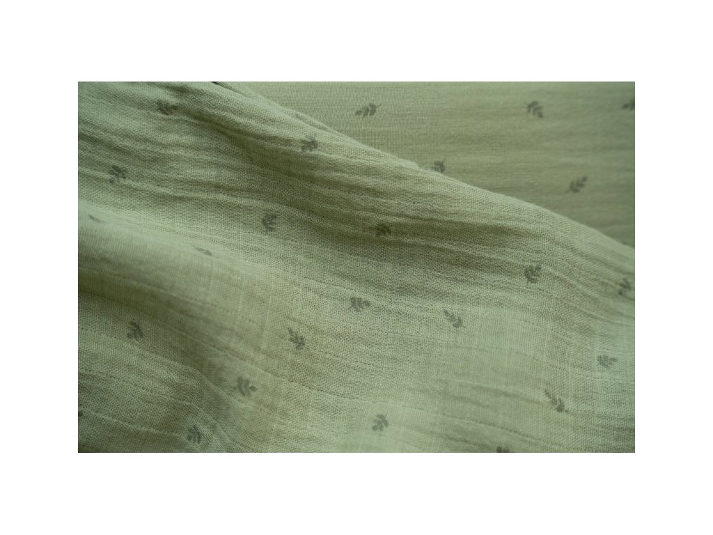 Little Dutch Plienka zavinovacia 120x120 cm Pure Sage