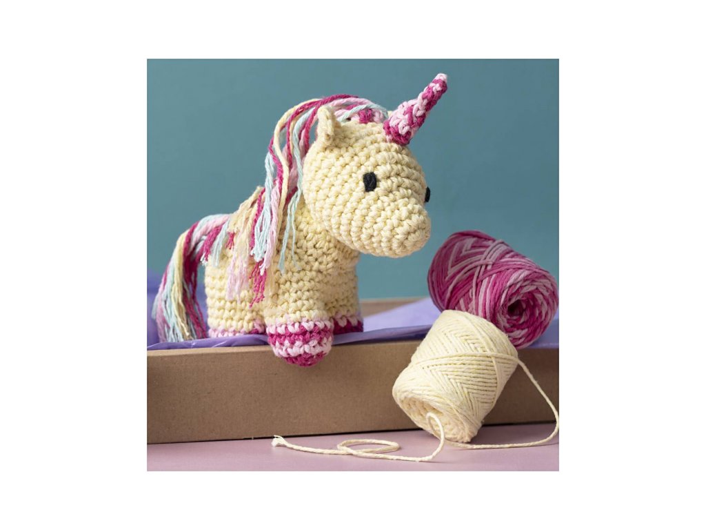 Sada na háčkovanie Amigurumi jednorožec