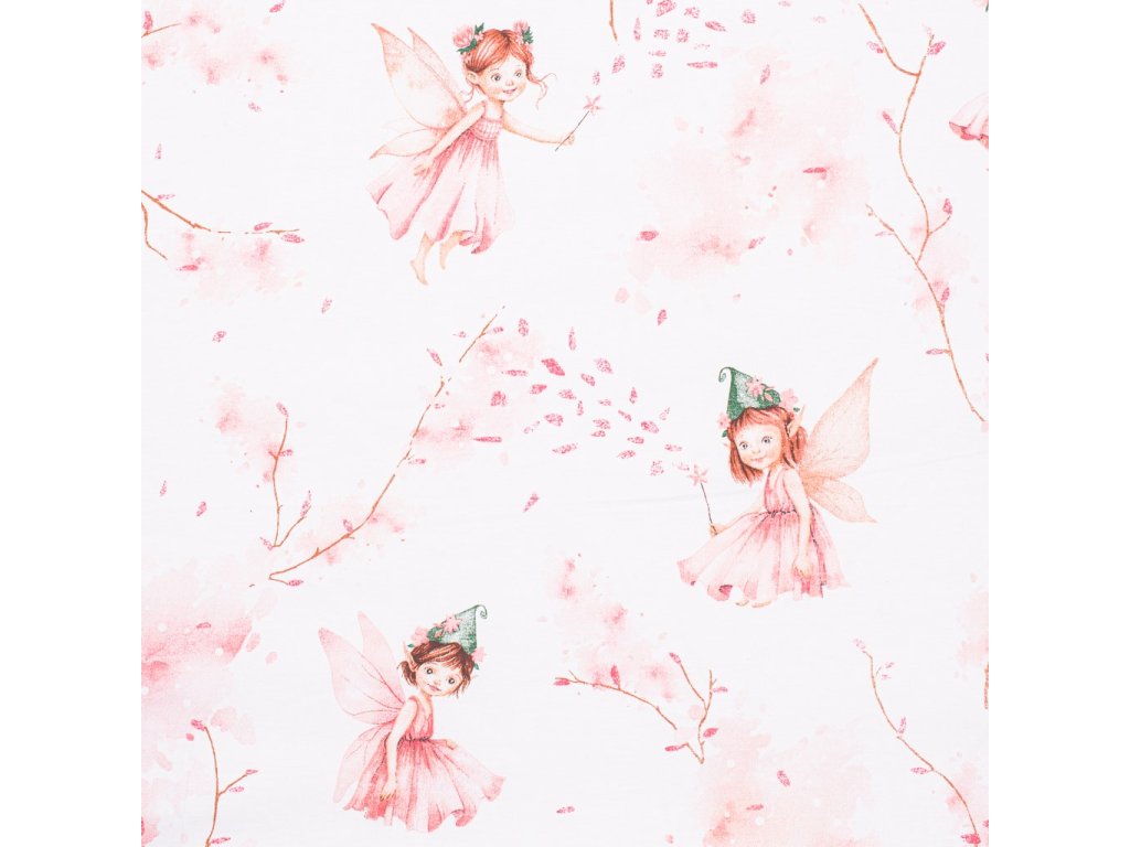 Jersey plachta New Baby 120x60 cm Víly