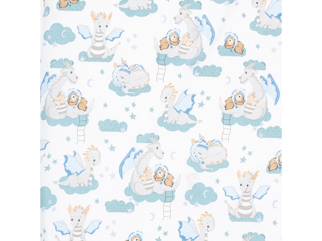 Jersey plachta New Baby 120x60 cm Dráčik