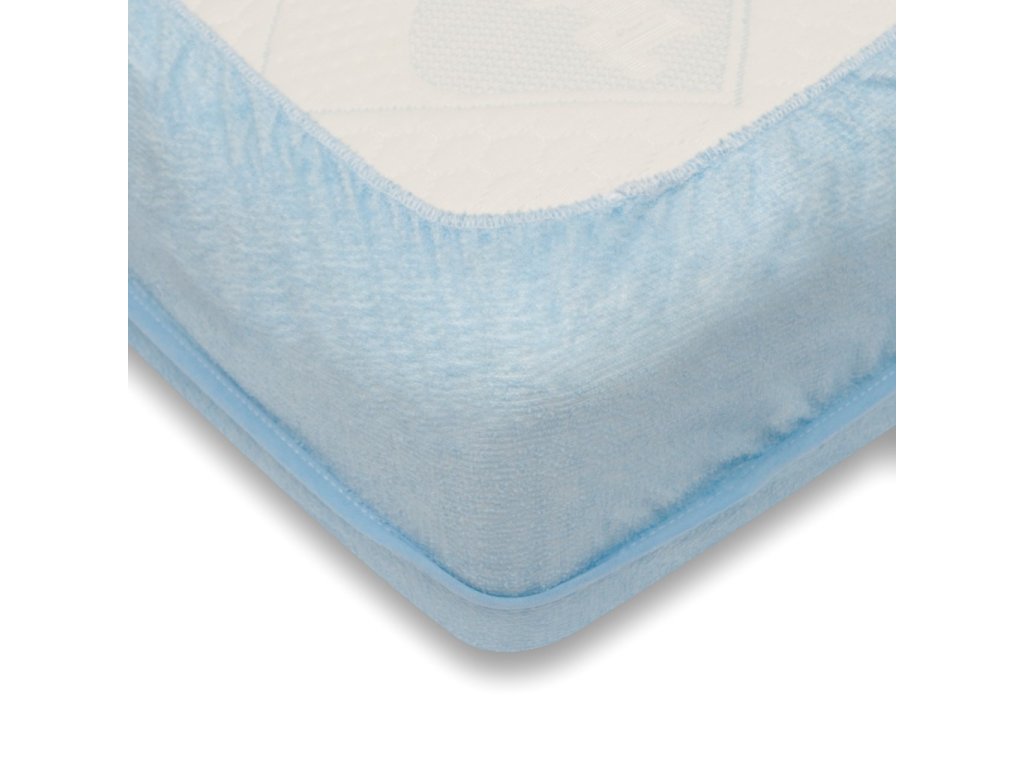 Nepremokavá plachta New Baby 120x60 svetlo modrá