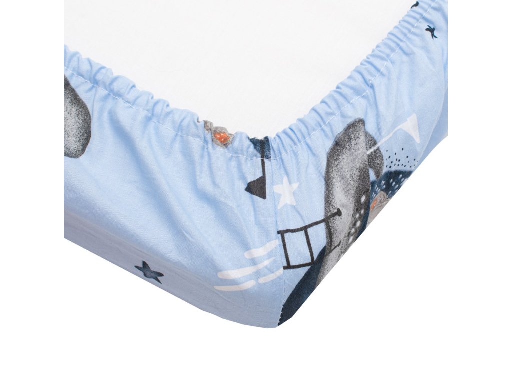 Jersey plachta New Baby 120x60 cm Teddy bear in space