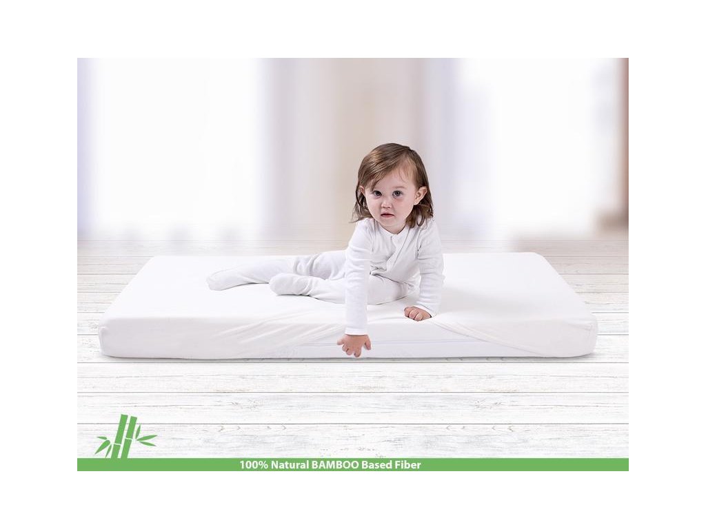 Plachta Babymatex Bamboo Biela 120x60 cm