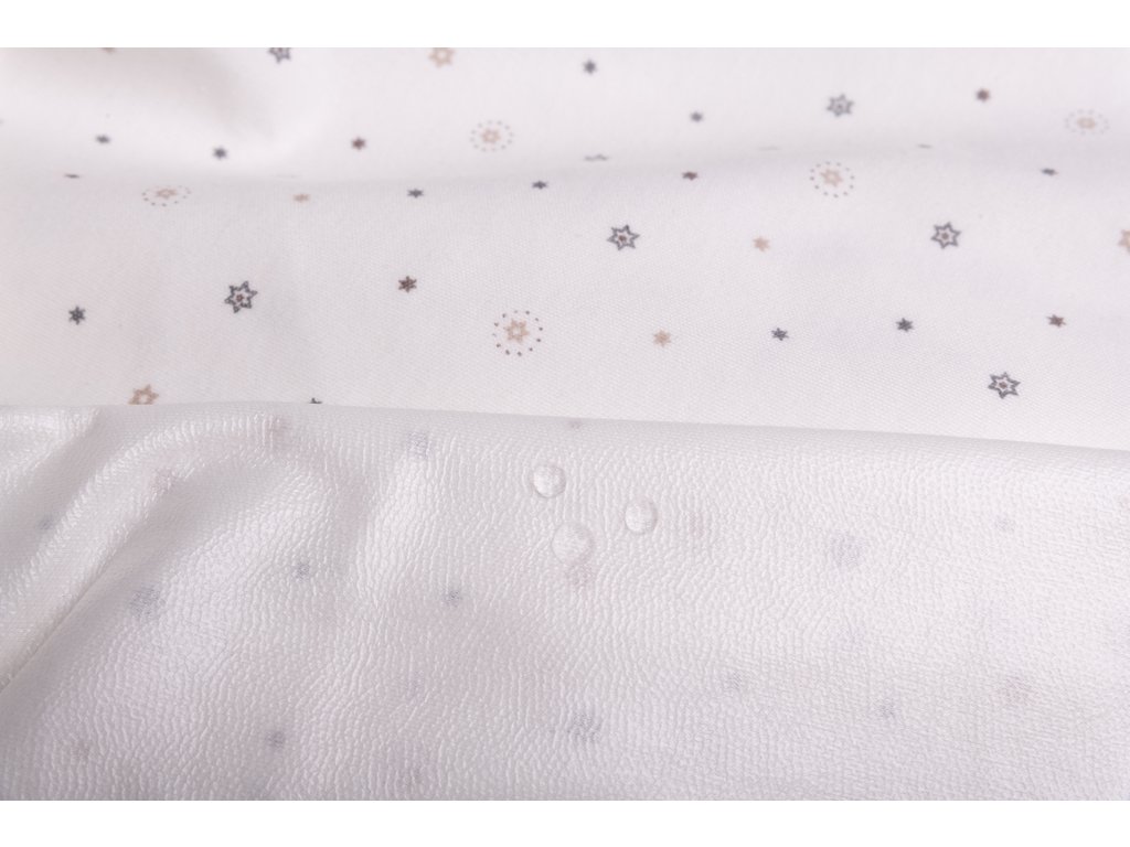 Nepremokavá plachta Babymatex Jersey hviezdy 120x60 cm