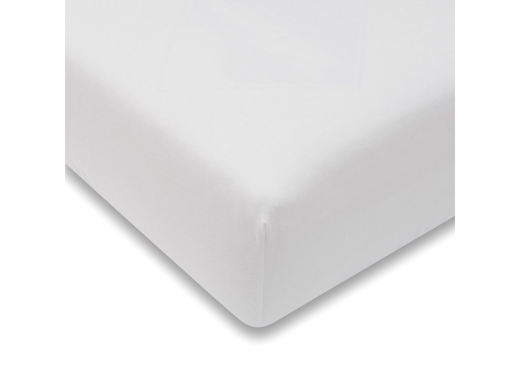Jersey plachta do postieľky New Baby 120x60 cm biela