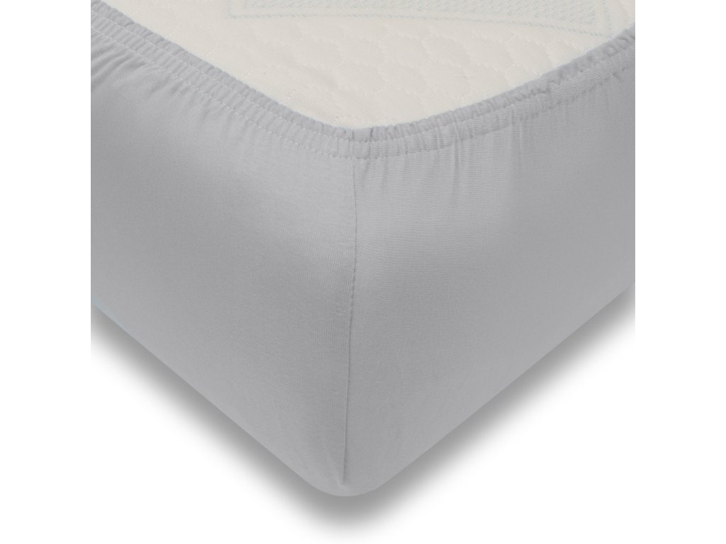 Jersey plachta do postieľky New Baby 120x60 cm šedá