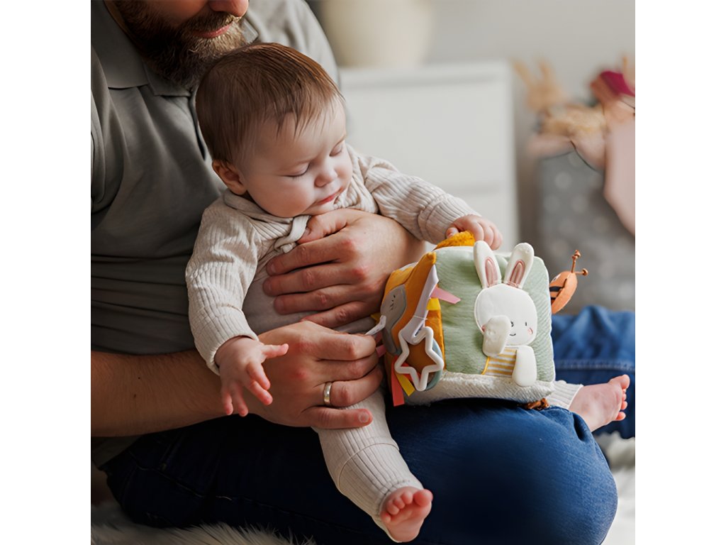 Plyšová aktivity kocka BabyonoNature
