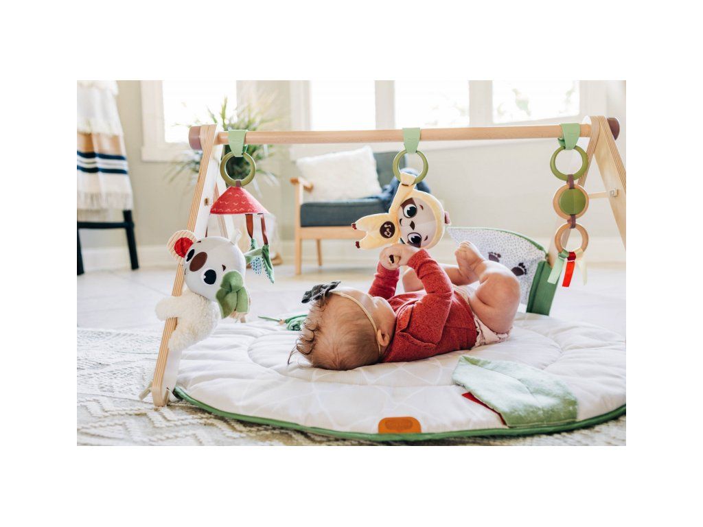 Hracia deka s drevenou hrazdou Boho Chic